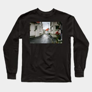 Old Stavanger in Norway Long Sleeve T-Shirt